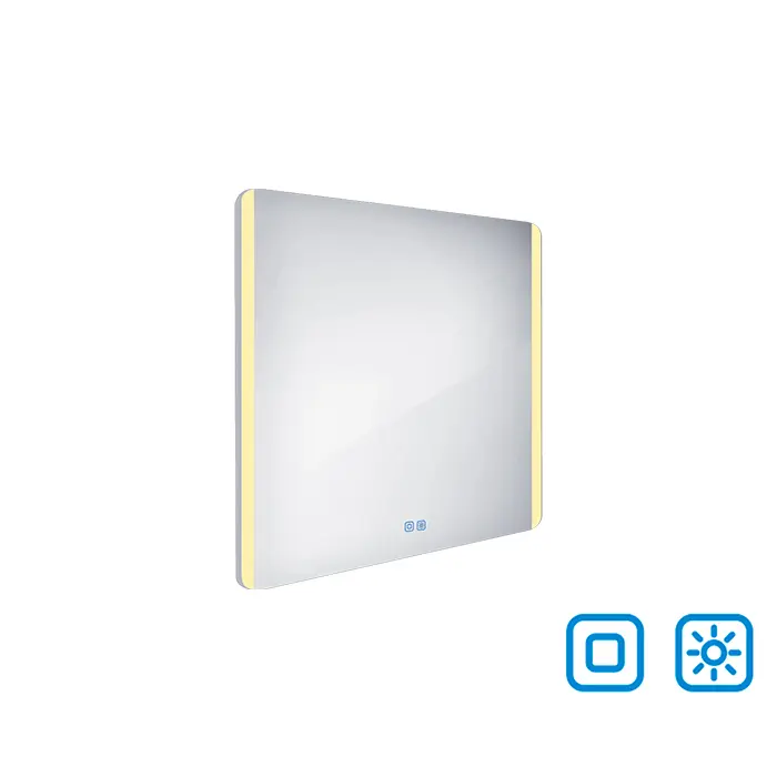 Nimco - spogulis ar LED apgaismojumu, 80x70 cm, divi skārienjutīgi sensori ZP 17003VX