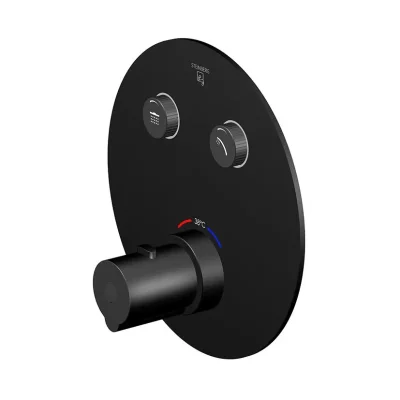 Steinberg 390 - Zemapmetuma termostata maisītājs 2 patērētājiem, melns 390 4321 3 S
