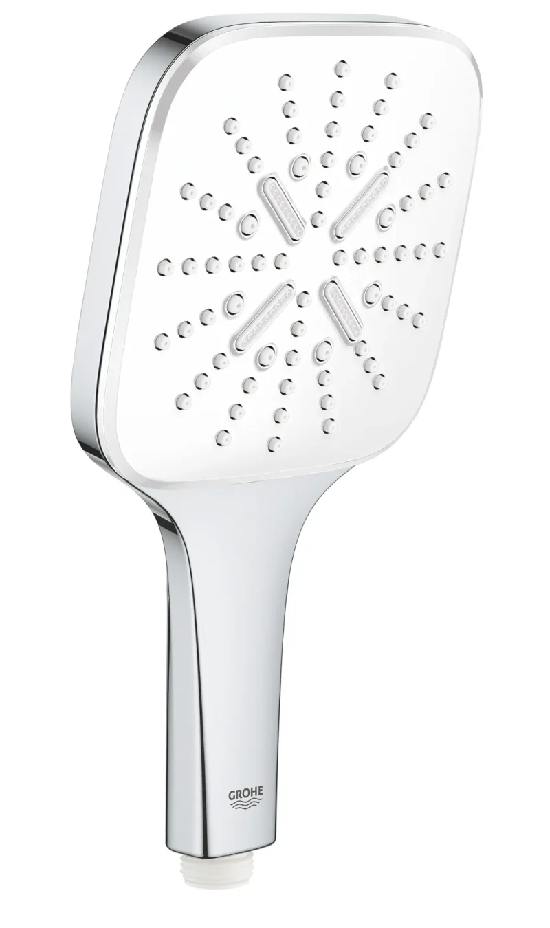 Grohe Rainshower SmartActive Cube - rokas duša 130 9,5 l/min, 3 strūklas veidi, Moon White 26582LS0