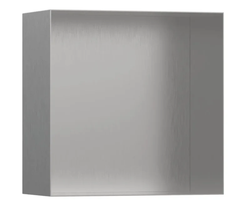 Hansgrohe XtraStoris Minimalistic - sienas niša, 30x30x14 cm, matēts nerūsējošais tērauds 56079800