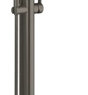 Grohe Lineare - vannas maisītājs grīdas montāžai, ar piederumiem, Hard Graphite birstēts 23792AL1