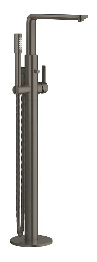 Grohe Lineare - vannas maisītājs grīdas montāžai, ar piederumiem, Hard Graphite birstēts 23792AL1