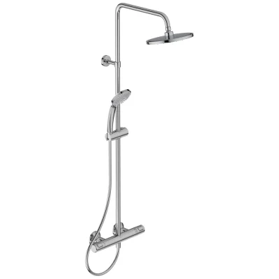 Ideal Standard CeraTherm - dušas sistēma ar dušas termostatu T25, 20 cm, 3 strūklu veidi, hroms A7208AA