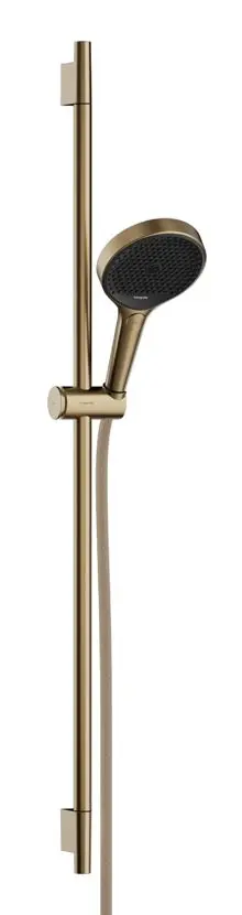 Hansgrohe Rainfinity - dušas komplekts: rokas duša, stienis un šļūtene, 3 strūklu veidi, EcoSmart, birstēta bronza 28744140