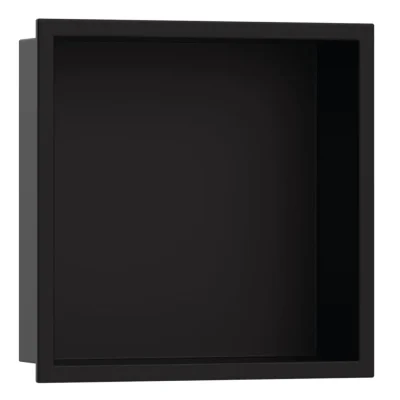 Hansgrohe XtraStoris Original - sienas niša ar rāmi, 30x30x10 cm, melns matēts 56061670