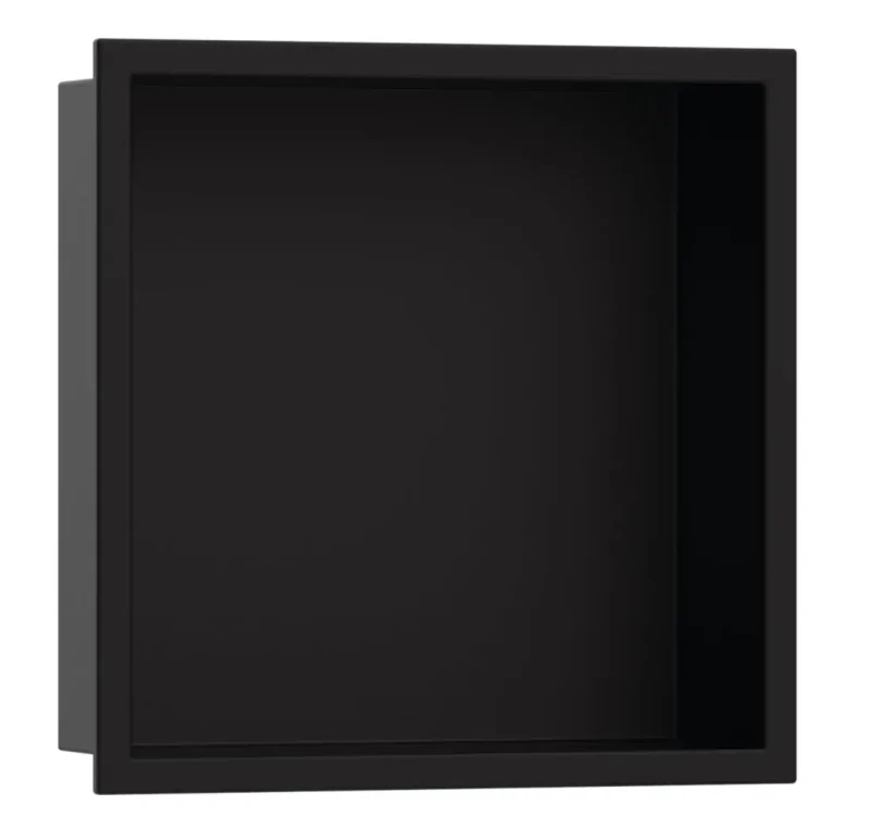 Hansgrohe XtraStoris Original - sienas niša ar rāmi, 30x30x10 cm, melns matēts 56061670