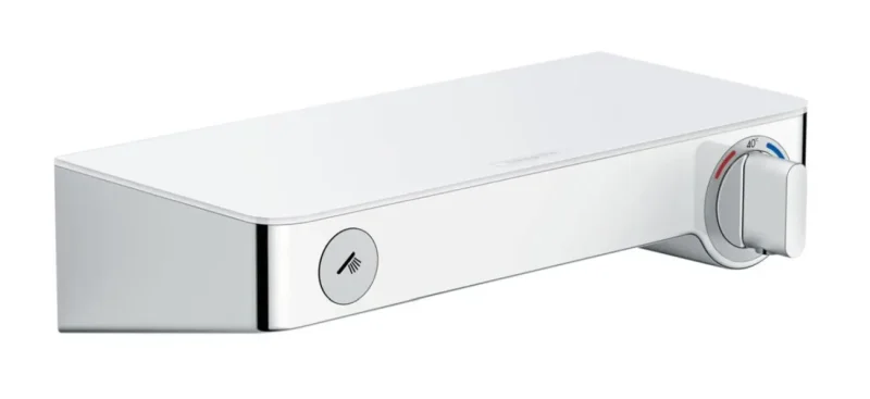 Hansgrohe ShowerTablet Select - termostata dušas maisītājs 300, balts - hromēts 13171400