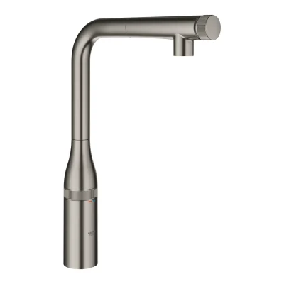 Grohe Essence SmartControl - virtuves izlietnes maisītājs ar izvelkamu izteku, SmartControl, Hard Graphite birstēts 31615AL0