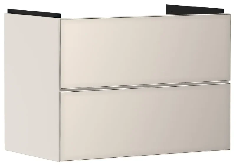 Hansgrohe Xevolos E - izlietnes skapītis 78x58x48 cm, 2 atvilktnes, matēti bēšs/metāliskais bēšs 54179790