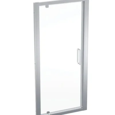 Geberit GEO - dušas durvis 90x190 cm, sudrabs/caurspīdīgs stikls 560.125.00.2