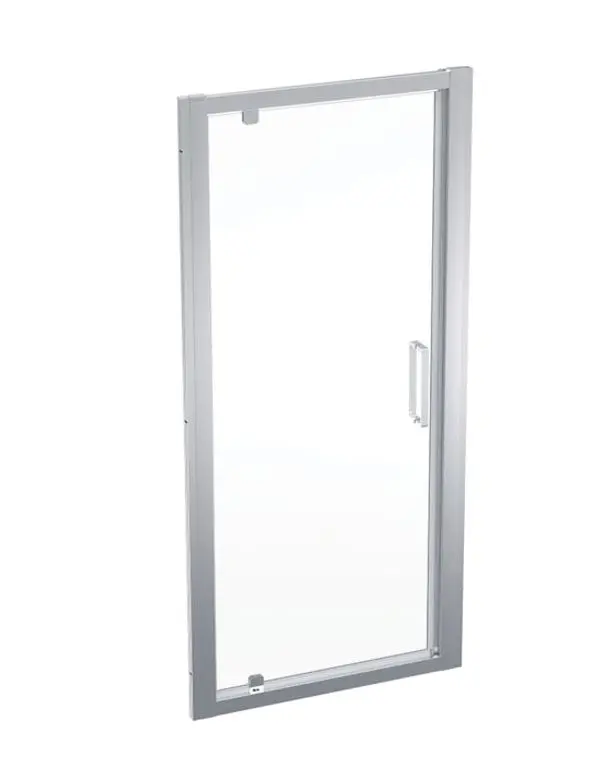 Geberit GEO - dušas durvis 90x190 cm, sudrabs/caurspīdīgs stikls 560.125.00.2