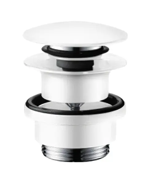 Hansgrohe noteces komplekti - noteces komplekts Push-Open izlietnes un bidē maisītājiem, matēti balts 50100700