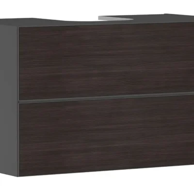 Hansgrohe Xevolos E - izlietnes apakškabinets 98x56x55 cm, 2 atvilktnes, matēti pelēks/tumšs ozols 54192730