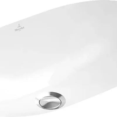 Villeroy & Boch O.novo - zemmontējama izlietne, bez jaucējkrāna cauruma, ar pārplūdi, 60x35 cm, balta, ar Ceramicplus 41626001