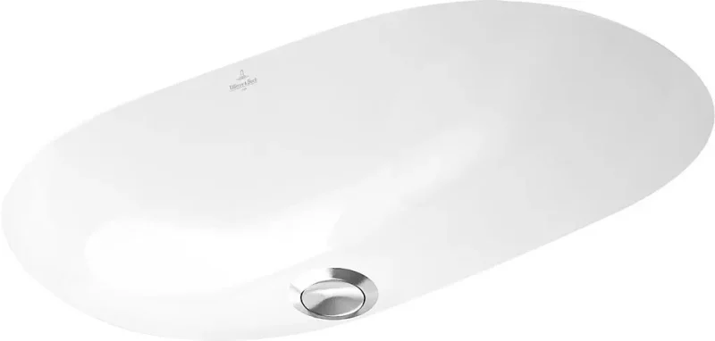 Villeroy & Boch O.novo - zemmontējama izlietne, bez jaucējkrāna cauruma, ar pārplūdi, 60x35 cm, balta, ar Ceramicplus 41626001