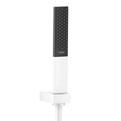 Hansgrohe Rainfinity - dušas galvas komplekts 100, 1jet, ar stieni un šļūteni 1,6 m, baltmatēts 26856700