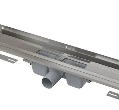 Alcadrain dušas renes - dušas renīte Flexible 115 cm, ar regulējamu atloku pie sienas, nerūsējošais tērauds APZ4-1150