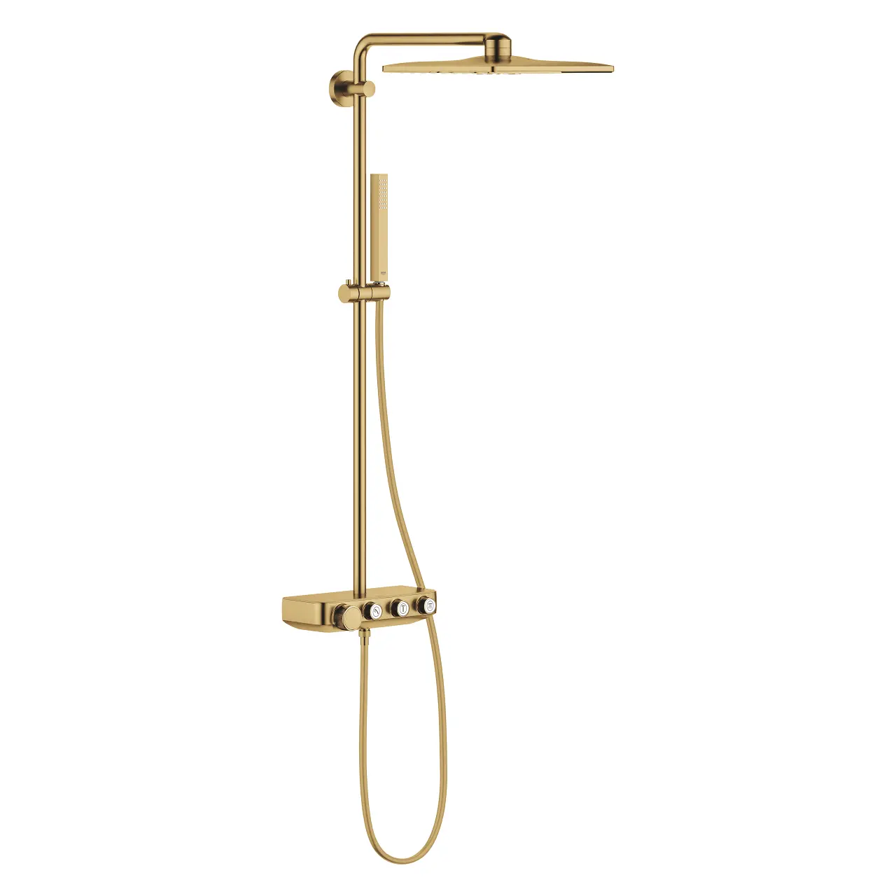 Grohe Euphoria SmartControl - dušas komplekts Cube 310 Duo ar termostatu, 2 strūklas, Cool Sunrise birstēts 26508GN0
