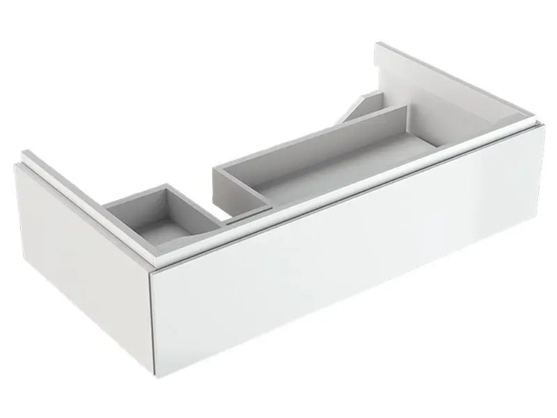 Geberit Xeno 2 - izlietnes apakšskapis 90 cm, izvelkama atvilktne ar LED apgaismojumu, balts spīdīgs 500.508.01.1