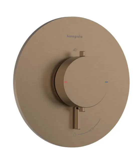 Hansgrohe Ecostat Comfort S - zemapmetuma dušas maisītājs, ar termostatu, birstēta bronza 33714140