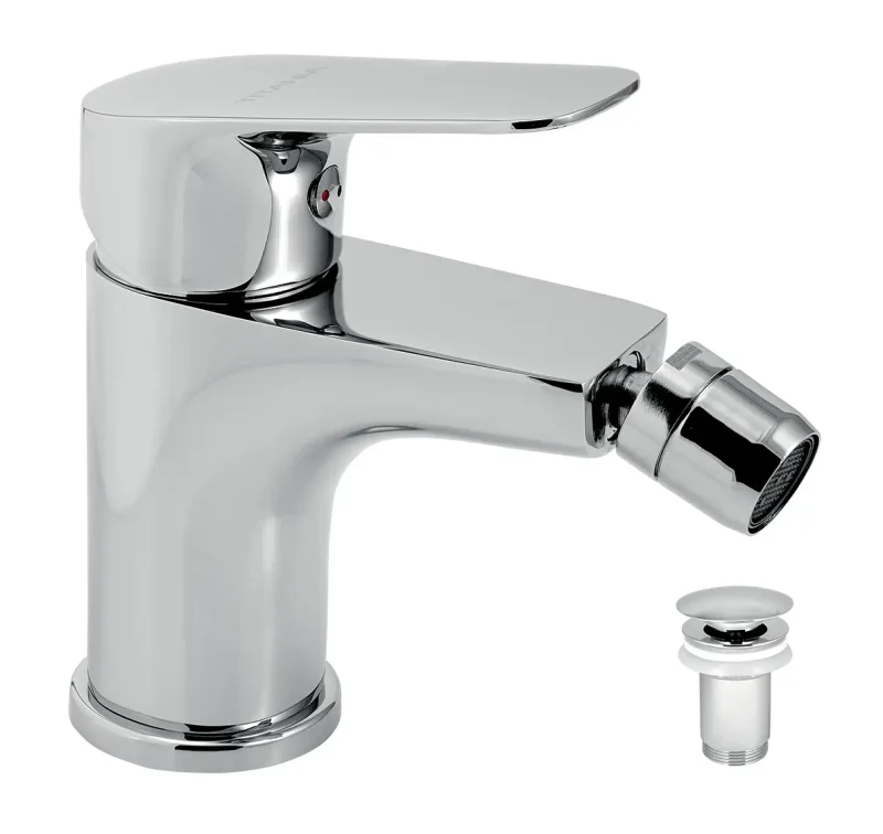 Novaservis Titania Pure - bideta maisītājs ar noteces komplektu, hroms 90311,0