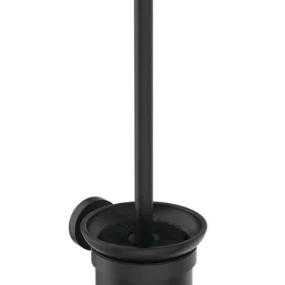 Ideal Standard IOM - sienas WC birste ar turētāju, stikls melns satinēts/zīdaini melns A7927XG