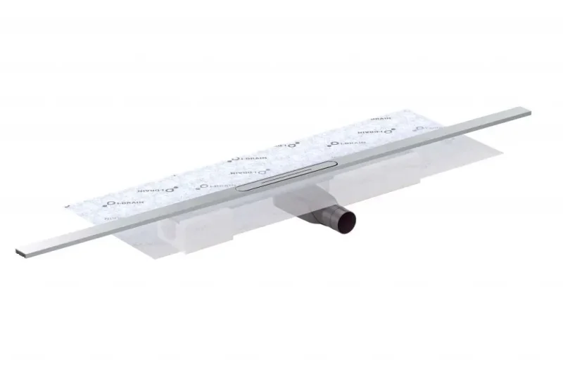 I-Drain AIO - dušas renīte ar hidroizolāciju, garums 115 cm, ar režģi, nerūsējošais tērauds ID5A11501AIO1
