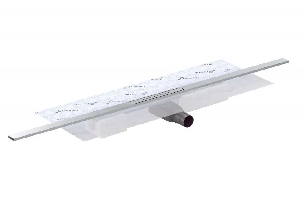 I-Drain AIO - dušas renīte ar hidroizolāciju, garums 115 cm, ar režģi, nerūsējošais tērauds ID5A11501AIO1