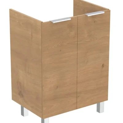 Ideal Standard Eurovit+ - izlietnes apakšskapītis, 84x60x44 cm, 2 durvis, eņģes kreisajā/labajā pusē, ozols R0258Y8