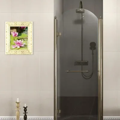 Gelco Antique - dušas durvju eņģe 80 cm, kreisā, pārklāts stikls, caurspīdīgs stikls GQ1280LC