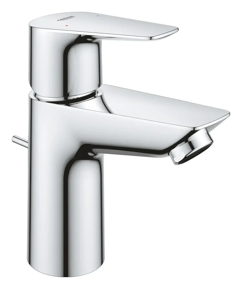 Grohe BauEdge - izlietnes maisītājs, ar noteci, hroms 32819001