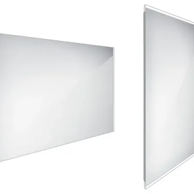 Nimco spogulis - spogulis ar LED apgaismojumu, 100x70 cm, alumīnijs ZP 9004