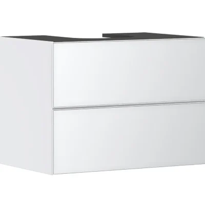 Hansgrohe Xevolos E - izlietnes apakšskapītis 78x56x55 cm, 2 atvilktnes, matēti balts/metāliskais balts 54187320
