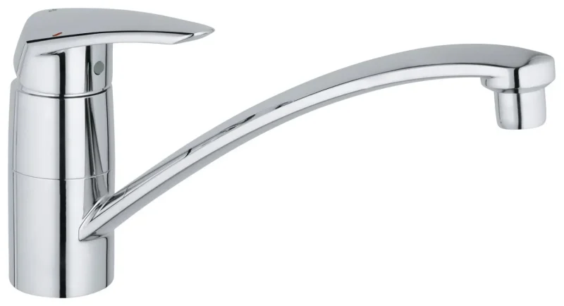 Grohe Eurodisc - virtuves izlietnes vienas sviras maisītājs, hroms 33770001
