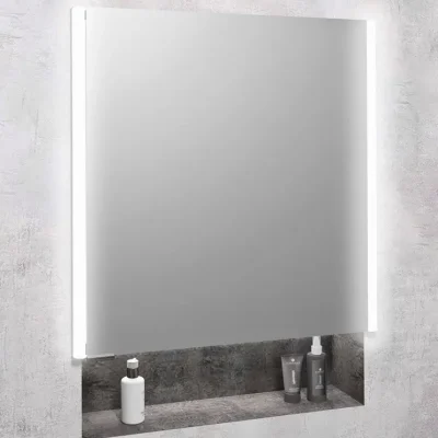 Sapho Integra - iebūvējams spoguļskapis ar LED apgaismojumu, 65x70 cm, spoguļi/Titan-alumīnijs IN065
