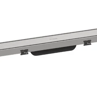 Hansgrohe RainDrain Match Plus - dušas noteka 120 cm, ar resti, birstēts nerūsējošais tērauds 56218800