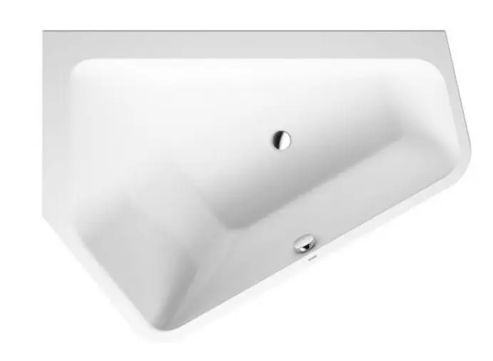 Duravit Paiova 5 - asimetriska vanna, 177x130 cm, ar paneli, kreisā puse, balta 700394000000000