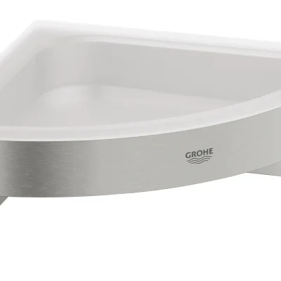 Grohe QuickFix Start Cube - stūra plaukts, Supersteel 41106DC0