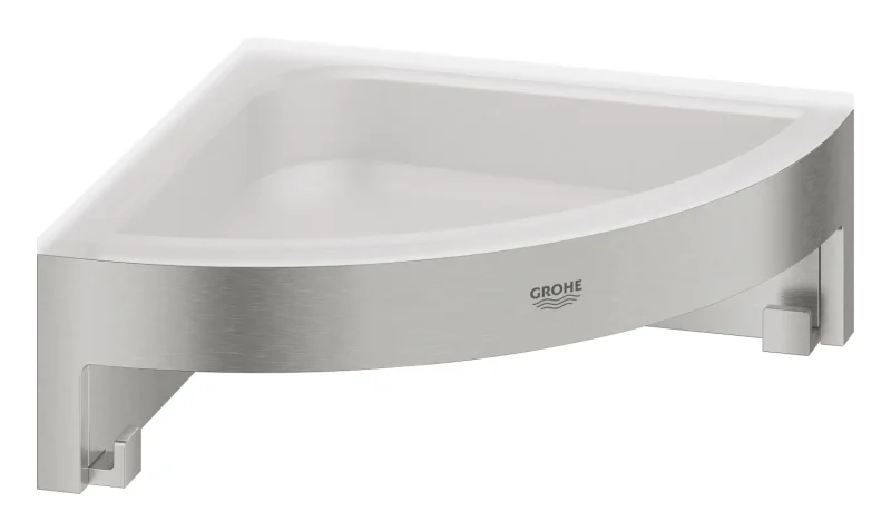 Grohe QuickFix Start Cube - stūra plaukts, Supersteel 41106DC0