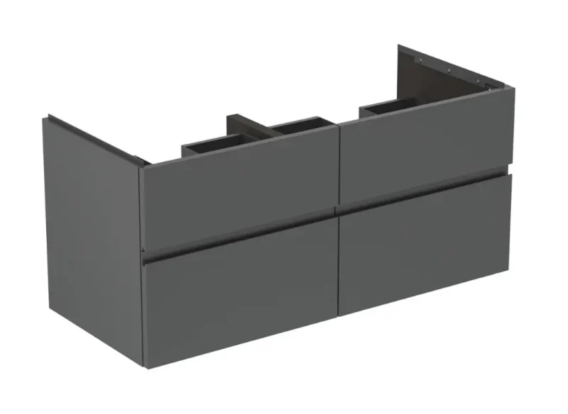 Ideal Standard Finesse - izlietnes skapītis 120x51x55 cm, 4 atvilktnes, matēti antracīta E3399Y2