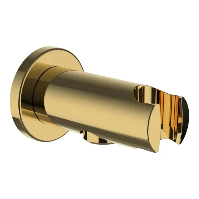 Laufen dušas piederumi - dušas pieslēguma līkums ar turētāju, spīdīgs zelts HF504778463000