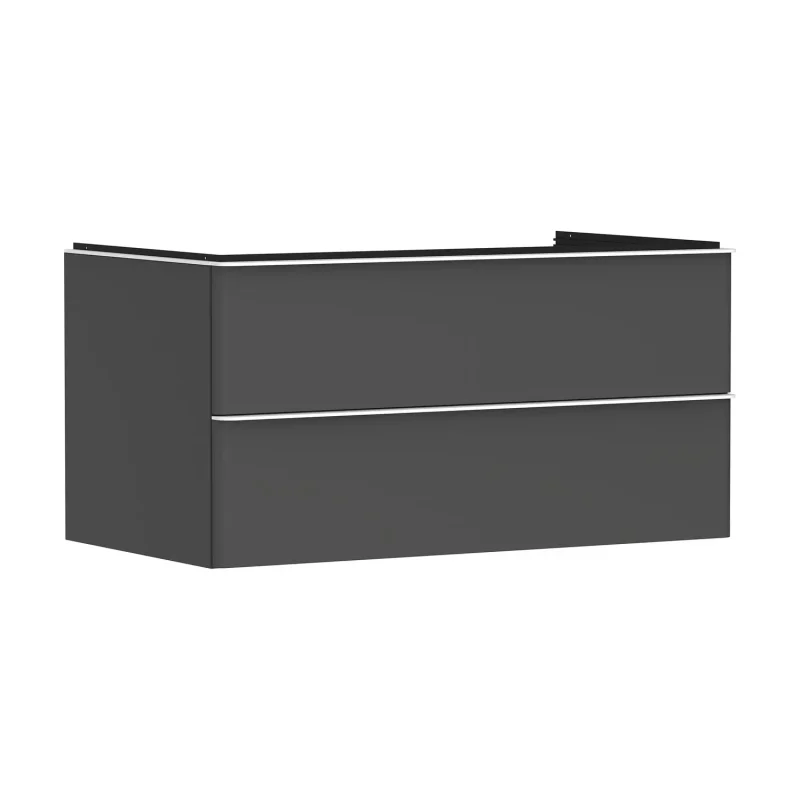 Hansgrohe Xelu Q - izlietnes skapītis, 50x98x55 cm, 2 atvilktnes, matēti pelēks/matēti balts 54079700