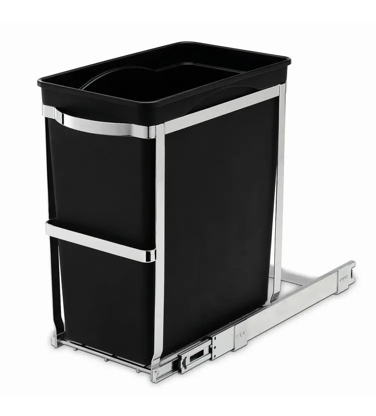 Simplehuman atkritumu tvertnes - iebūvēta atkritumu tvertne 30 l CW1124