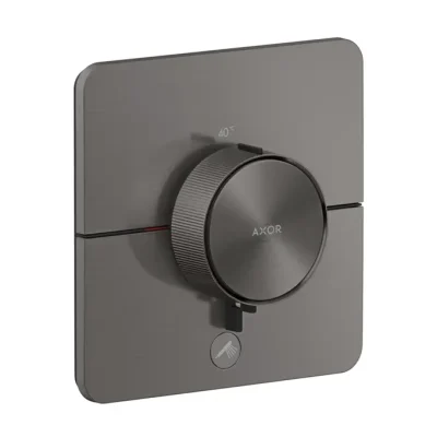 Axor ShowerSelect ID - termostata dušas maisītājs, zemapmetuma montāža, HighFlow, hroms melns birstēts 36778340