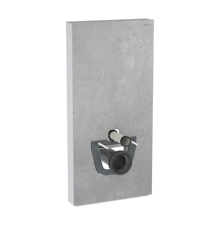Geberit Monolith - sanitārais modulis sienas WC, 101 cm, pieslēgums apakšā, betona stils 131.021.JV.5