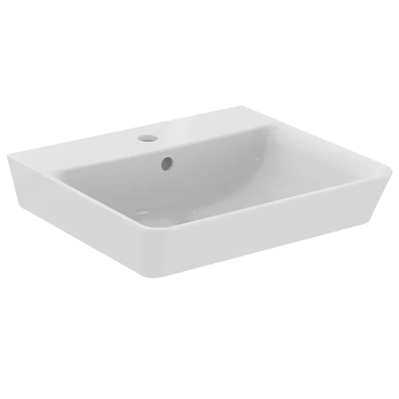 Ideal Standard Connect Air - izlietne Cube 50x45x16 cm, ar 1 jaucējkrāna caurumu, balta E030101