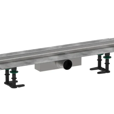 Hansgrohe RainDrain Compact - dušas noteka 80 cm, ar režģi, birstēts nerūsējošais tērauds 56178800