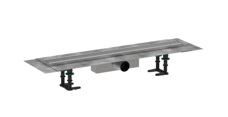 Hansgrohe RainDrain Compact - dušas noteka 80 cm, ar režģi, birstēts nerūsējošais tērauds 56178800