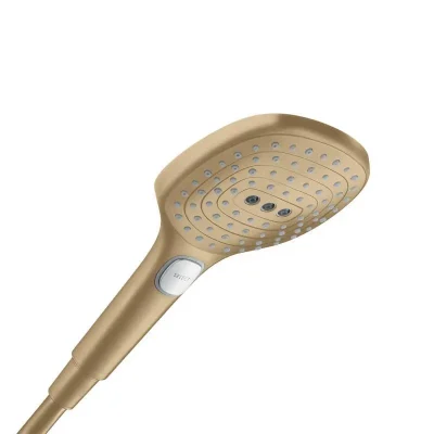 Hansgrohe Raindance Select E - dušas galva 120 3jet, birstēts bronzas tonis 26520140