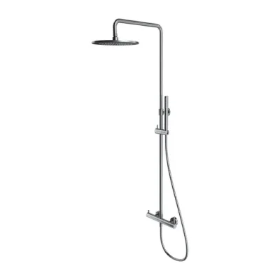 OMNIRES Y - dušas komplekts ar maisītāju, diametrs 25 cm, birstēts niķelis Y1244MNI